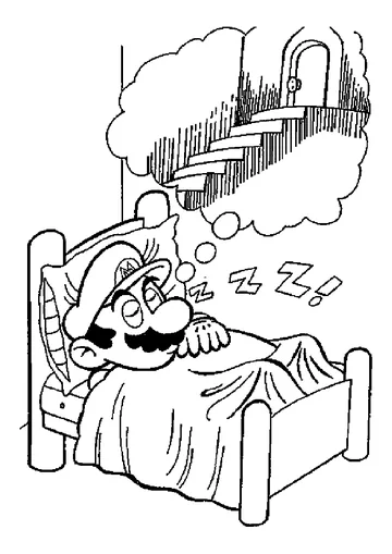 Mario Bros coloring page
