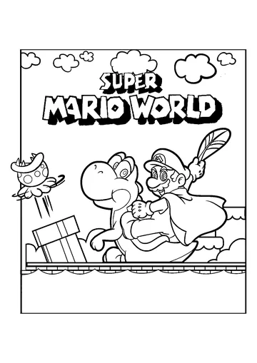Mario Bros coloring page