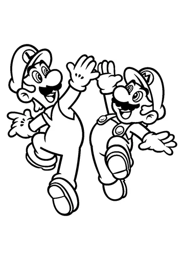Mario Bros coloring page