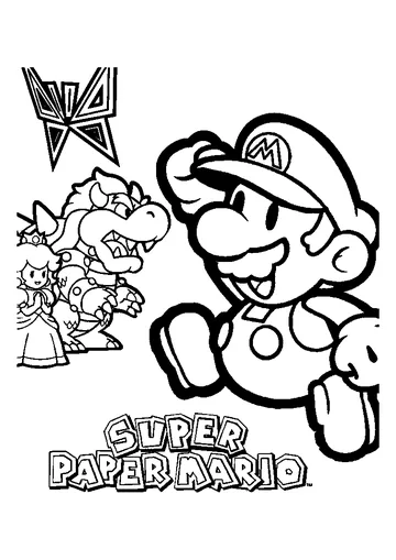 Beautiful Mario Bros coloring page