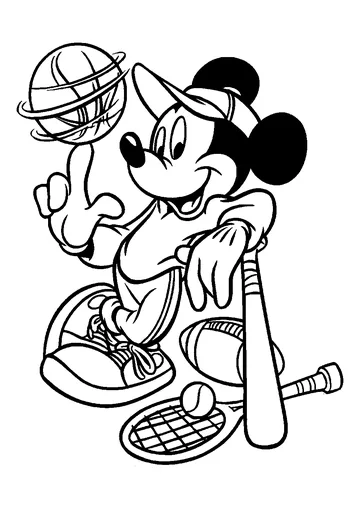 Baseball time ! coloring page