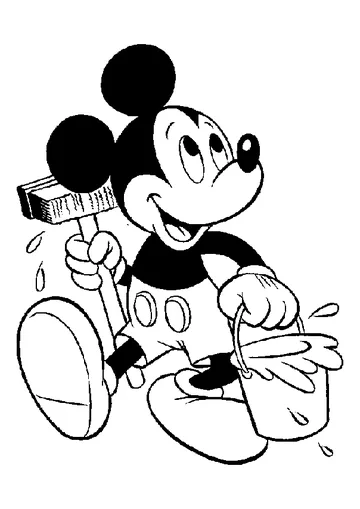 A little paint coloring page