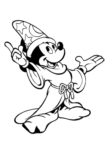 The magic mouse coloring page