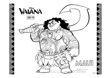 Maui: coloring page