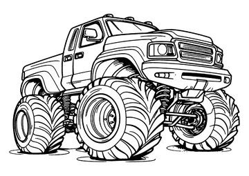 High-street car coloring page