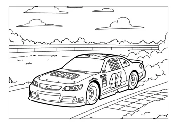 Nascar coloring coloring page