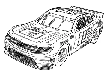 Nice Nascar coloring page