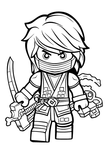 Ninjago character coloring page