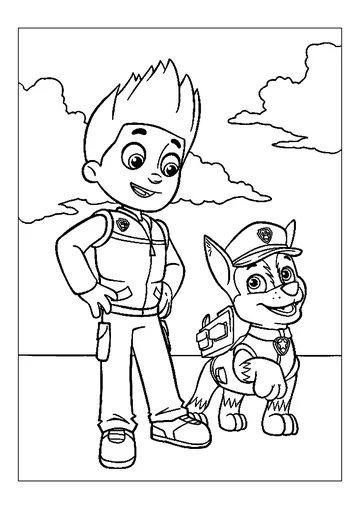 Simple Patrol coloring page