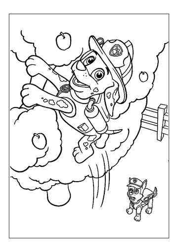 Nice simple Patrol coloring page