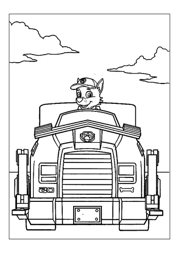 Get your pencils and markers ready to color this Pat Patrol: Harvest Vehicle 2 coloring page