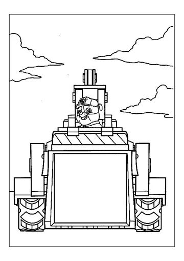 Beautiful coloring of Patrouille coloring page