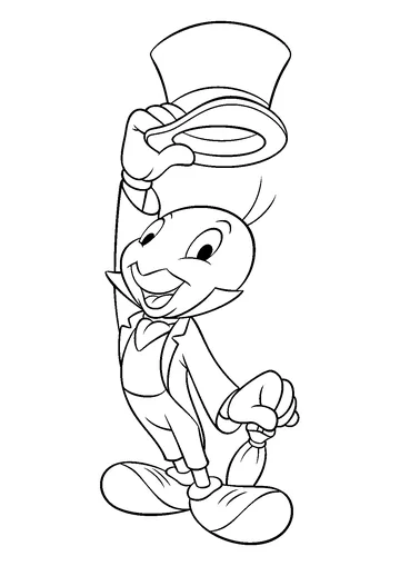 Jiminy Cricket coloring page