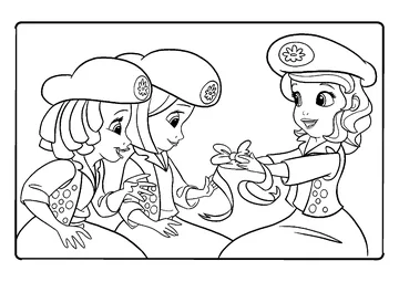 Drawing of Princess Sofia (Disney) coloring page