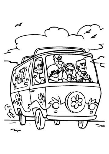 Scooby doo coloring page