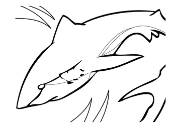 To the bottom of the sea coloring page