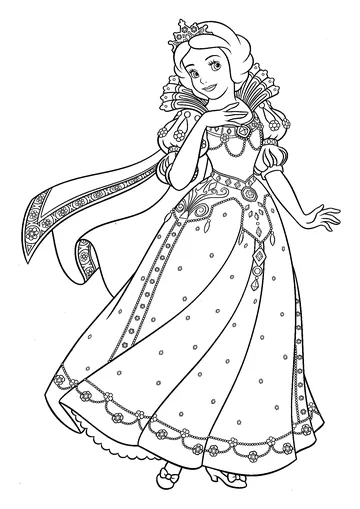 Snow White coloring page
