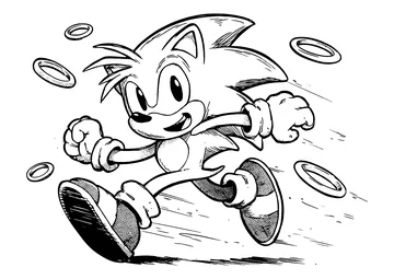surrounded by rings coloring page