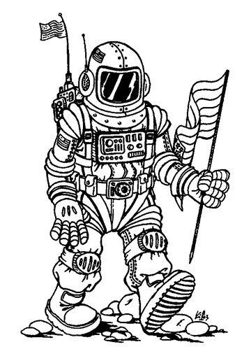 Incredible Space coloring page