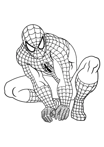 Amazing Spiderman coloring page