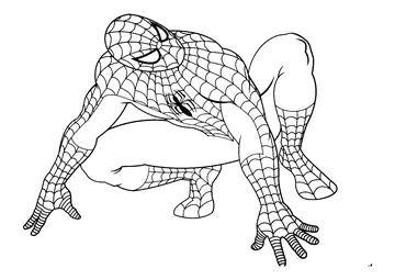 Amazing Spiderman coloring page