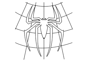 Spider-Man logo coloring page