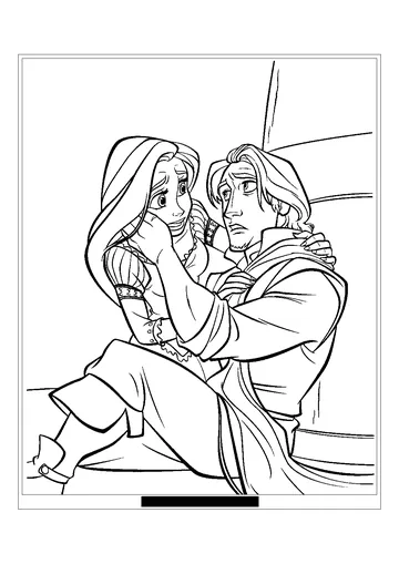 Tangled coloring page