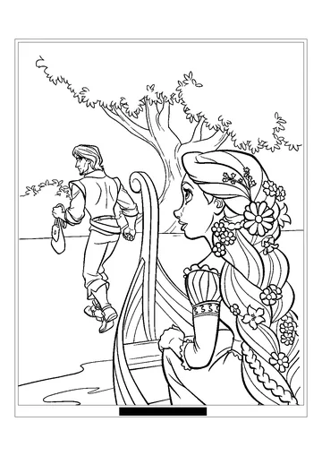 Beautiful Cute free coloring page