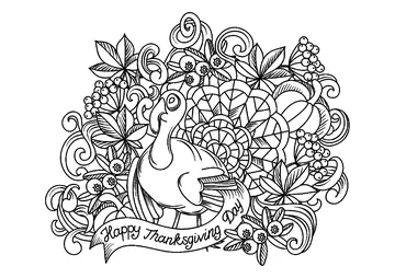 Thanksgiving coloring page