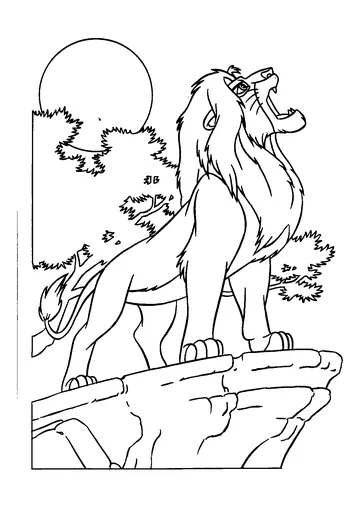 Funny The Lion King coloring page