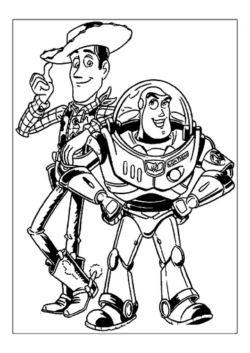 Beautiful Toy Story coloring page