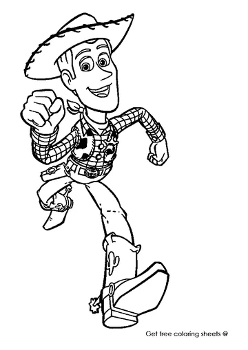 Simple Toy Story coloring page