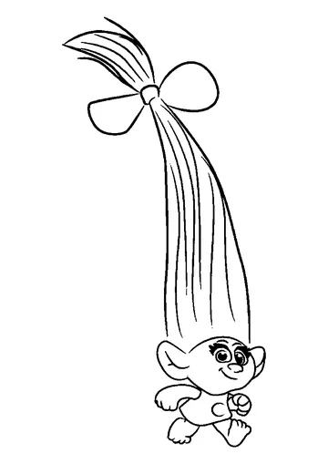 The tiny and very cute Smidge coloring page