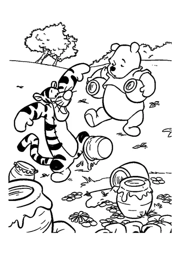What a honey ! coloring page