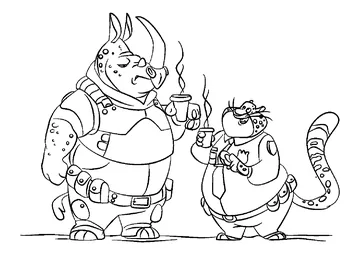 Zootopia coloring page