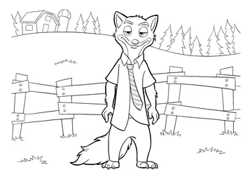 Zootopia coloring page