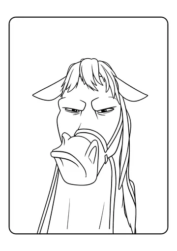 Maximus Funny Close-Up coloring page