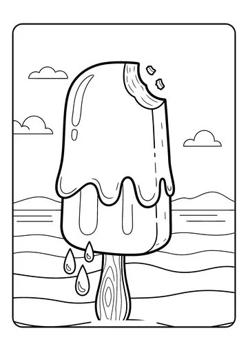 Chocolate Dipped Bar coloring page