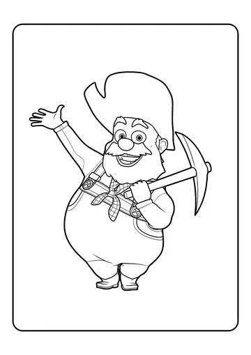 Stinky Pete the Prospector coloring page