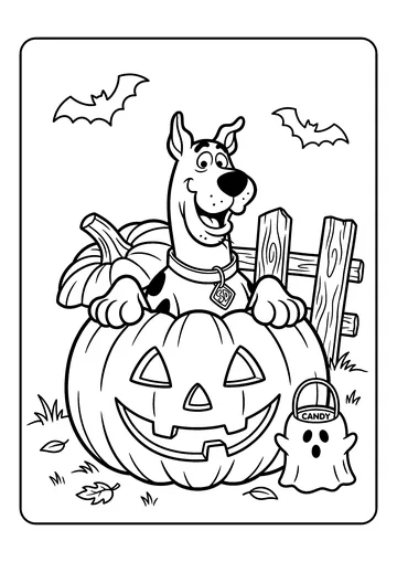 Pumpkin Surprise coloring page