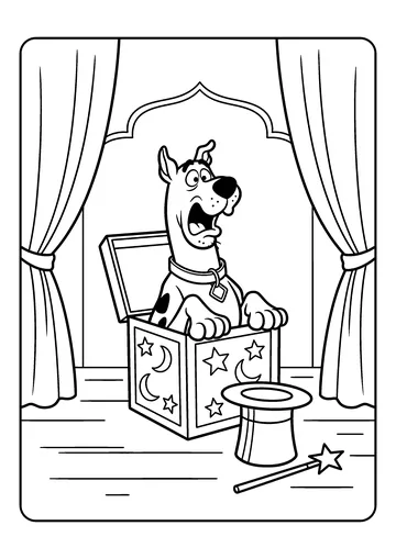 Magic Show Mystery coloring page