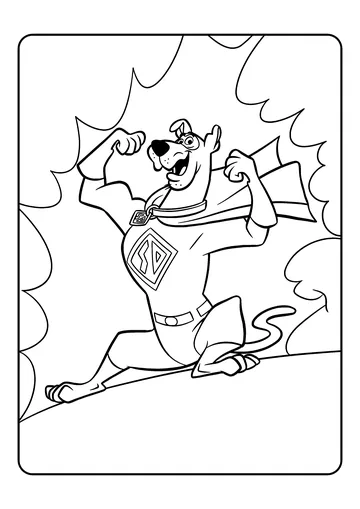 Super Scooby-Doo coloring page