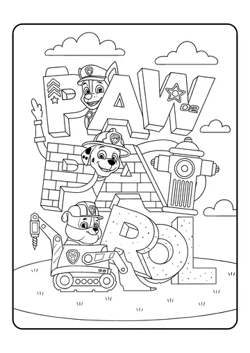 Title Pop-out coloring page