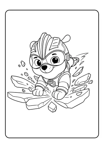 Rubble’s Ground Smash coloring page