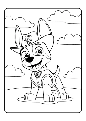 Tracker’s Jungle Patrol coloring page