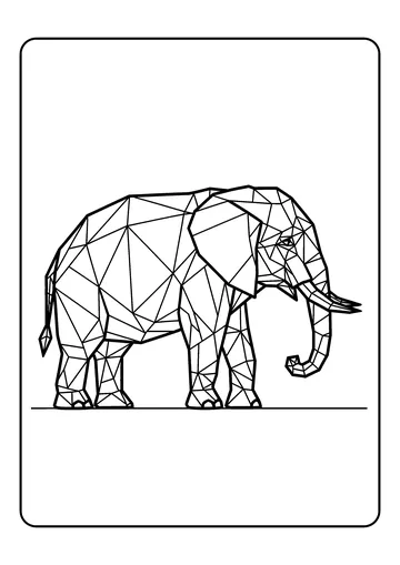 Geometric Stance coloring page