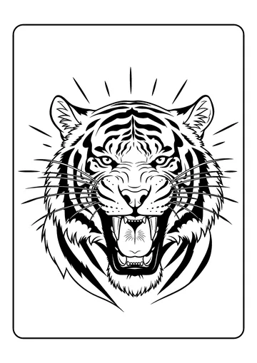 Roar With Rays coloring page