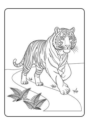 Jungle Path Walk coloring page