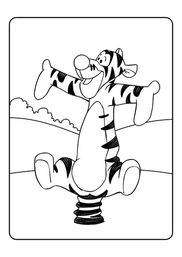 Tigger Big Bounce coloring page