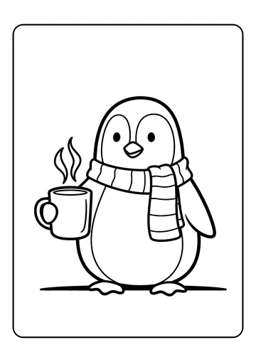 Hot Cocoa Break coloring page